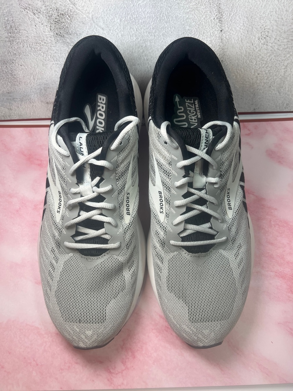Brooks Launch 6 Men’s Running Shoes Gray Black Size 9.5